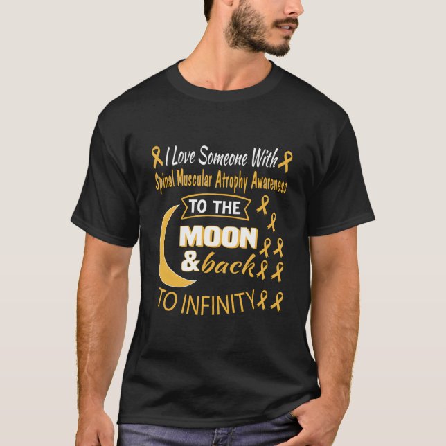 Spinal Muscular Atrophy Awareness Cute Moon Ivory  T-Shirt (Front)