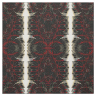 Spinal Paisley Fractal Pattern Goth Print Fabric
