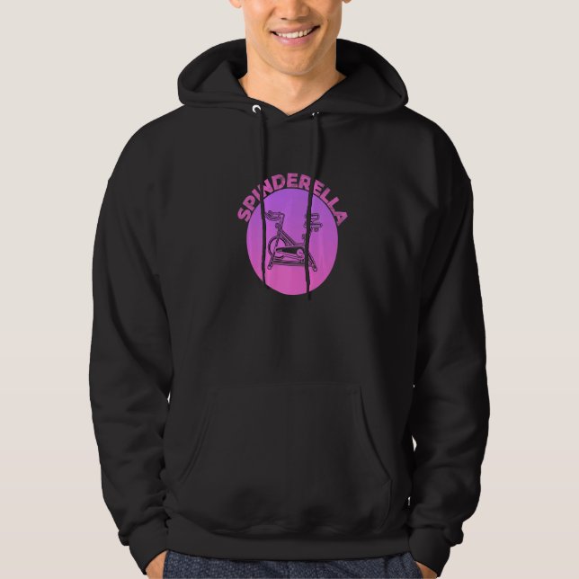 Spinderella Princess on the balance bike Hoodie (Front)