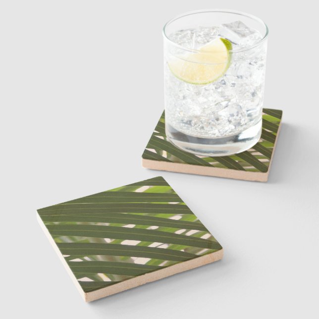 Spindle Palm Stone Coaster (Side)