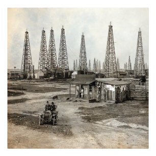 Spindletop Oil field - Texas 1902 Photo Print