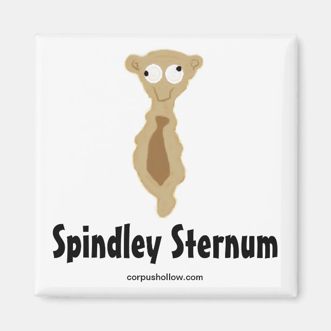 Spindley Sternum Magnet (Front)