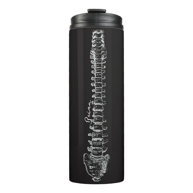 Spine Anatomy Chiropractor Medical Personalised Thermal Tumbler (Front)