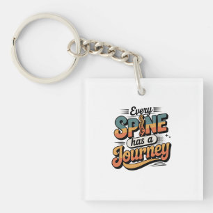 Spine Care Journey and Body Alignment Key Ring