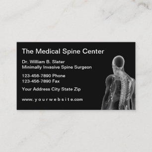 Spine Doctor Medical Theme Business Card