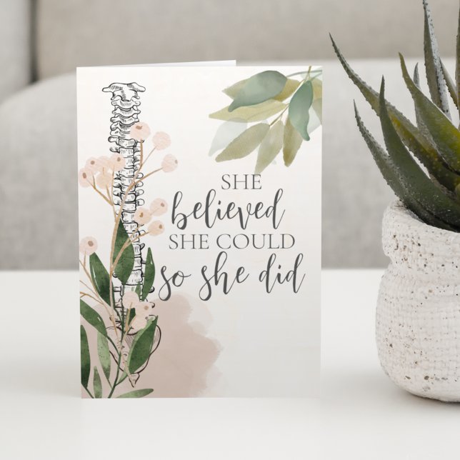 Spine Floral Graduation Card, Graduation Card,  Card (Creator Uploaded)