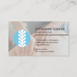 Spine Logo Chiropractor Session Business Card