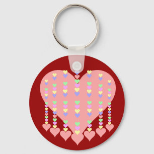 Spine of Hearts Gifts and Apparel Key Ring