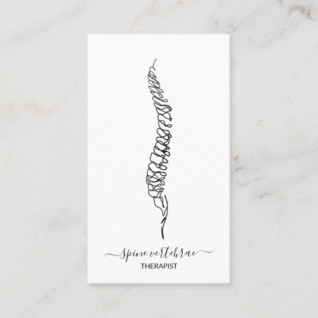 Spine vertebrae orthopaedic doctor business card (Front)