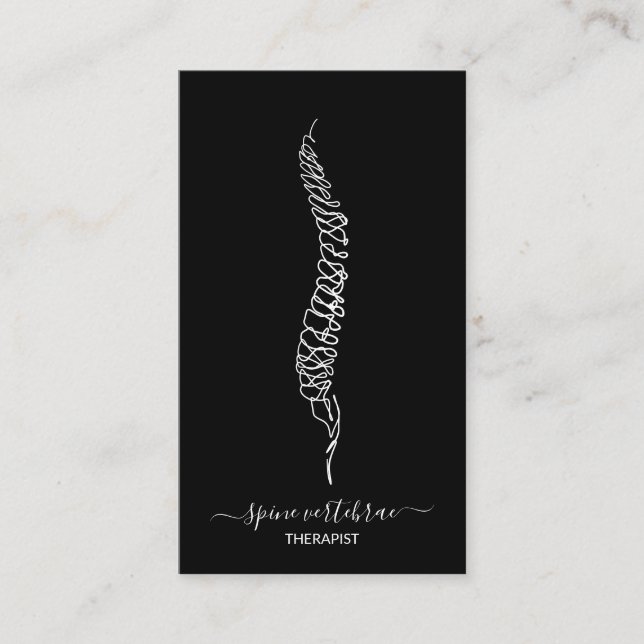 Spine vertebrae orthopaedic doctor hospital  business card (Front)