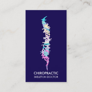 Spine vertebrae orthopaedic doctor navy business card