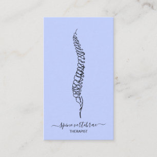 Spine vertebrae orthopaedic doctor nurse business card