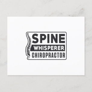 Spine Whisperer Chiropractor Therapy Chiropractic Postcard