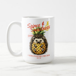 SPINES & SWEET HEADGEHOG PINEAPPLE  COFFEE MUG