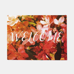 Sping Wlcome Blossoms Doormat