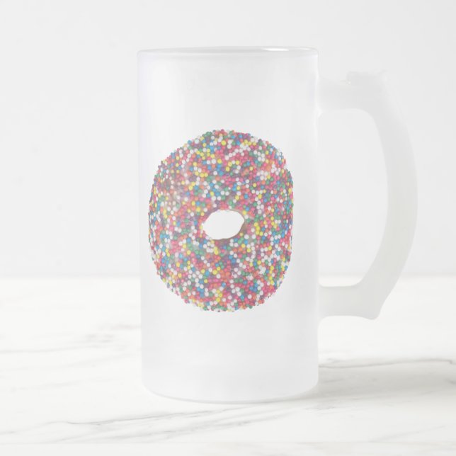Spinkle Me Mug..! Frosted Glass Beer Mug (Right)