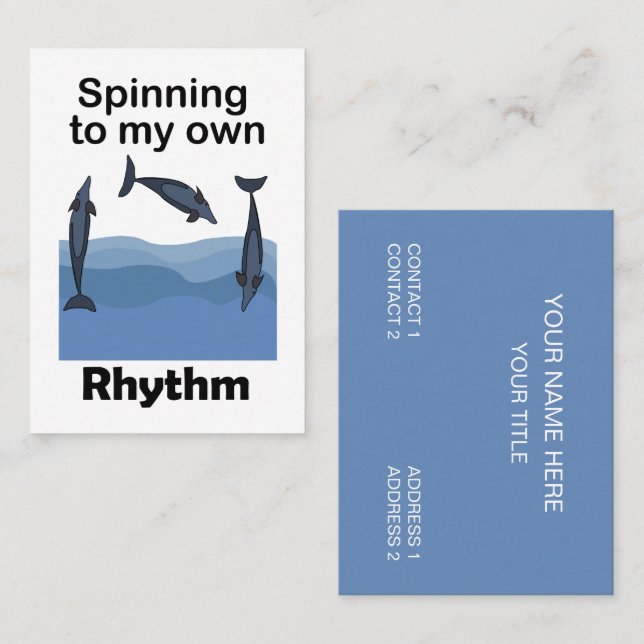 Spinner Dolphin Whisperer Business Card (Front/Back)