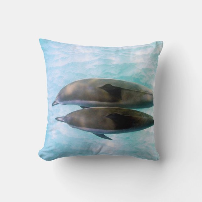 Spinner Dolphins | Oahu Hawaii Cushion (Front)