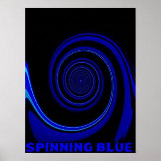 SPINNING BLUE POSTER