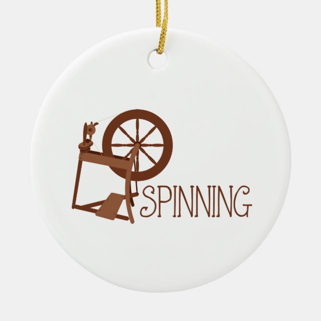 Spinning Ceramic Tree Decoration (Front)