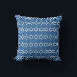 SPINNING DREIDEL & STARS med BLUE & WHITE, pillow<br><div class="desc">blue and white Dreidel pillow STAR OF DAVID TRIM STAR OF DAVID ON BACK  by designer Sandy Closs ~ SandyCloss~</div>