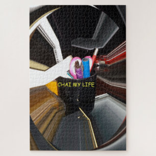 Spinning Office Essentials Modern Wall Decor Jigsaw Puzzle