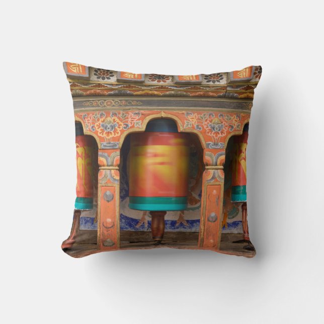 Spinning Prayer Wheels Cushion (Front)