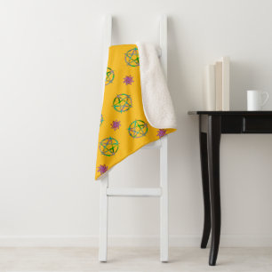 Spinning Sun Magic Sherpa Blanket