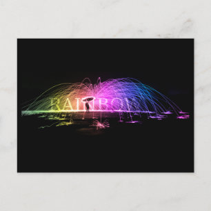 Spinning The Rainbow Postcard