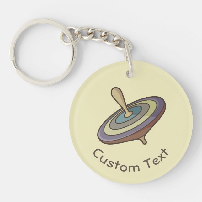 Spinning Top Keychain (Front)
