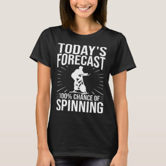 Spinning Wheel Workout Bike Fitness Exercise 1 T-Shirt