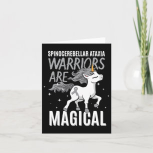 Spinocerebellar Ataxia Warrior Awareness Ribbon Sc Card