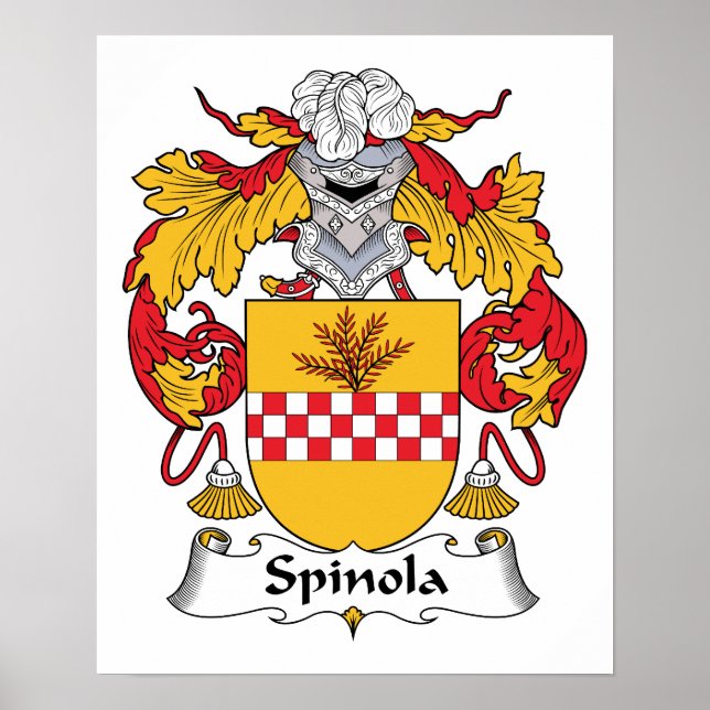 Spinola Family Crest Poster (Front)