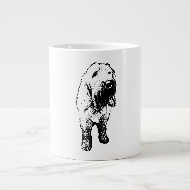 Spinone Italiano Mug – Standing Ink Dog Art (Front)