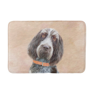 Spinone Italiano Painting - Cute Original Dog Art Bath Mat