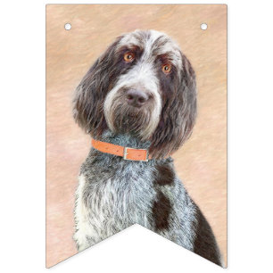 Spinone Italiano Painting - Cute Original Dog Art Bunting