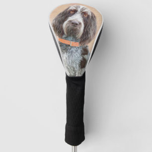 Spinone Italiano Painting - Cute Original Dog Art Golf Head Cover