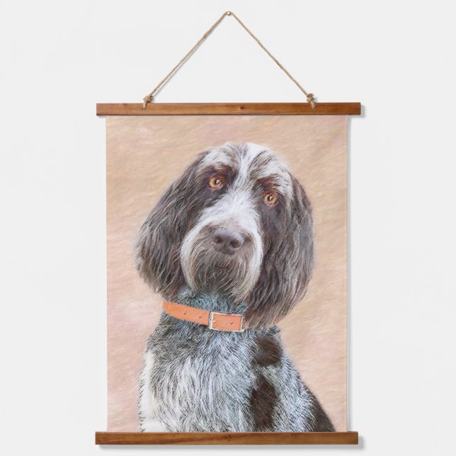 Spinone Italiano Painting - Cute Original Dog Art Hanging Tapestry (Front)