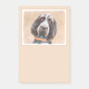 Spinone Italiano Painting - Cute Original Dog Art Post-it Notes