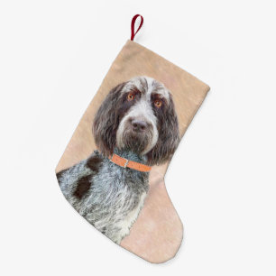 Spinone Italiano Painting - Cute Original Dog Art Small Christmas Stocking