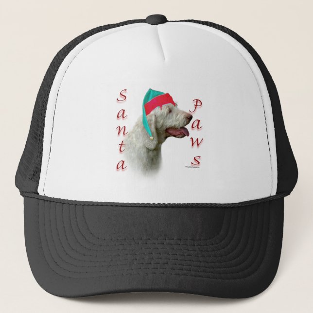 Spinone Italiano Santa Paws Trucker Hat (Front)