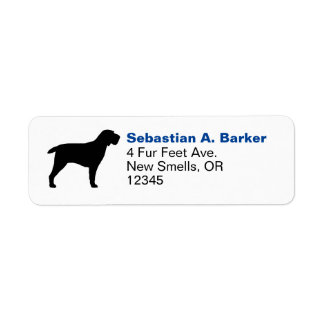 Spinone Italiano Silhouette Return Address Custom
