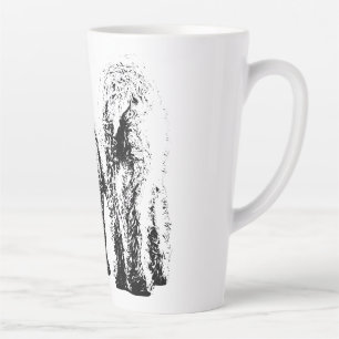 Spinone & Lagotto: A Different View Latte Mug