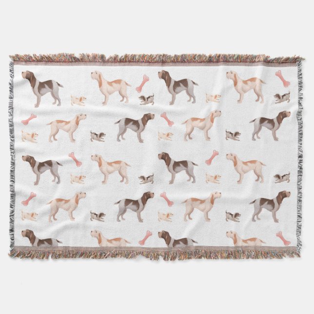 Spinone Throw Blanket (Front)