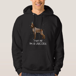 Spinoni Italiani Trust Me Im A Unicorn Dog Hoodie