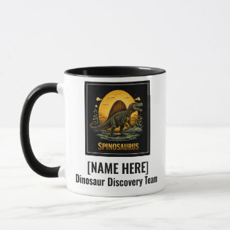 Spinosaurur Dinosaur Prehistoric Moon Mug