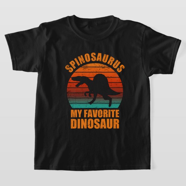 Spinosaurus Is My Favourite Dinosaur T-Shirt (Laydown)