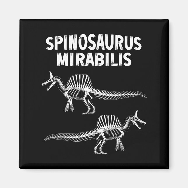 Spinosaurus mirabilis new dinosaur fossil  magnet (Front)