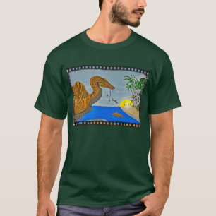 Spinosaurus Ocean Forest Green Men's Shirt Dino