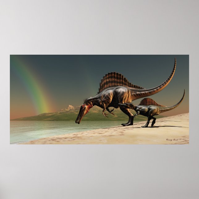 Spinosaurus Rainbow Print (Front)